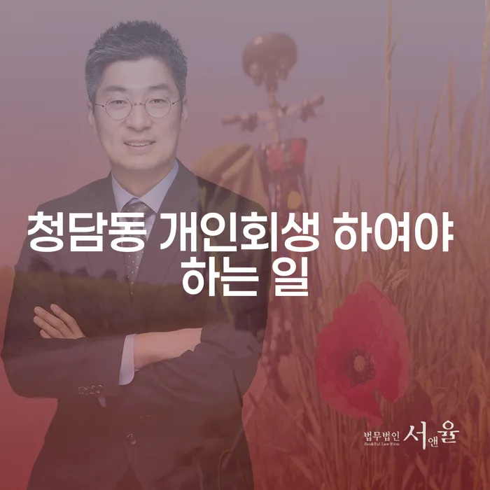 청담동 개인회생 하여야 하는 일