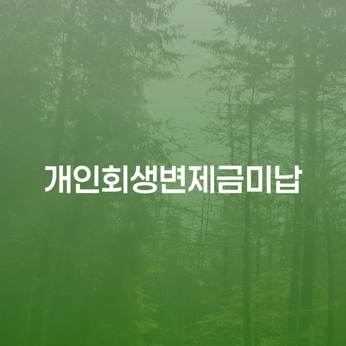 개인회생변제금미납, 어떻게 해결할 수 있을까요?